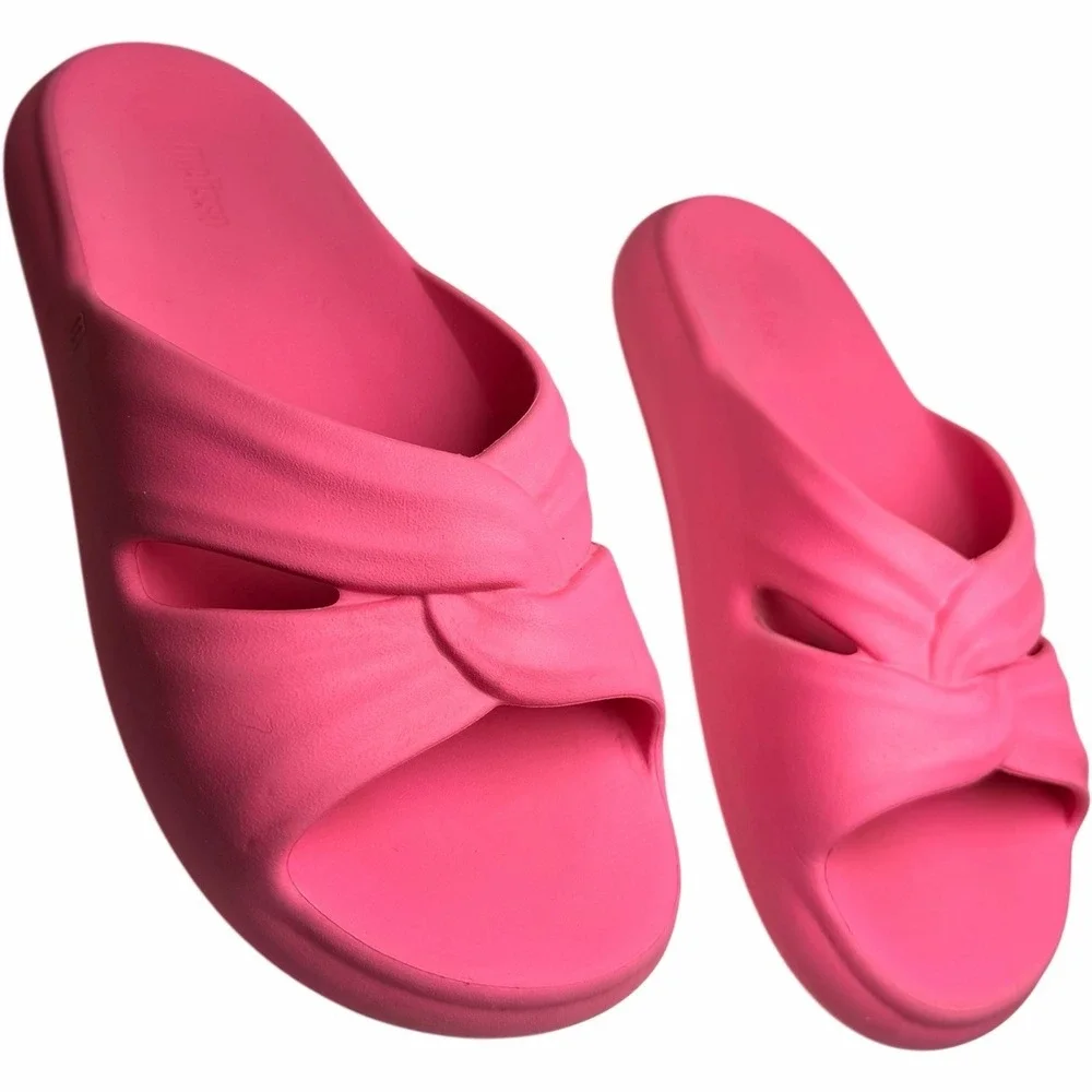 Melissa Free Slide Platform‎ Sandals Pink Jelly Slides Y2K Barbiecore Sz 10
